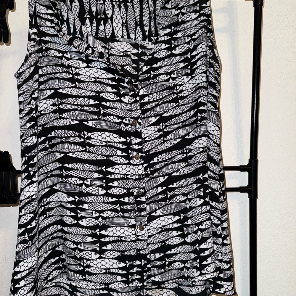 🐟Black and White Sardine Women's Top